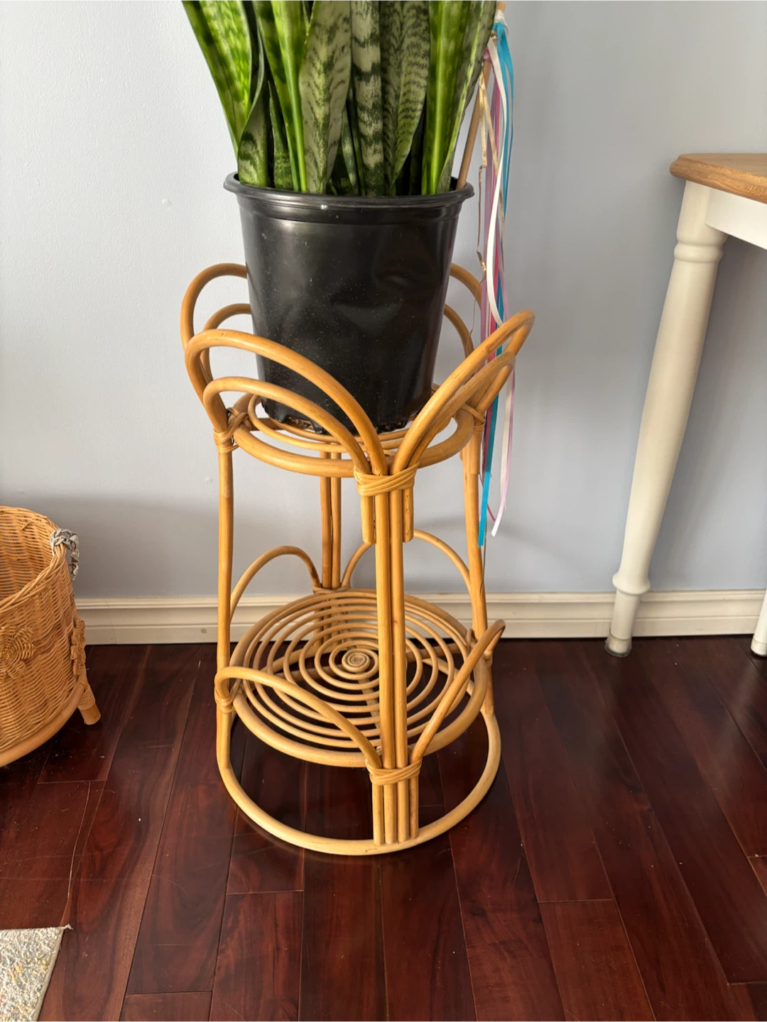 Rattan Plant Stand - photo 4