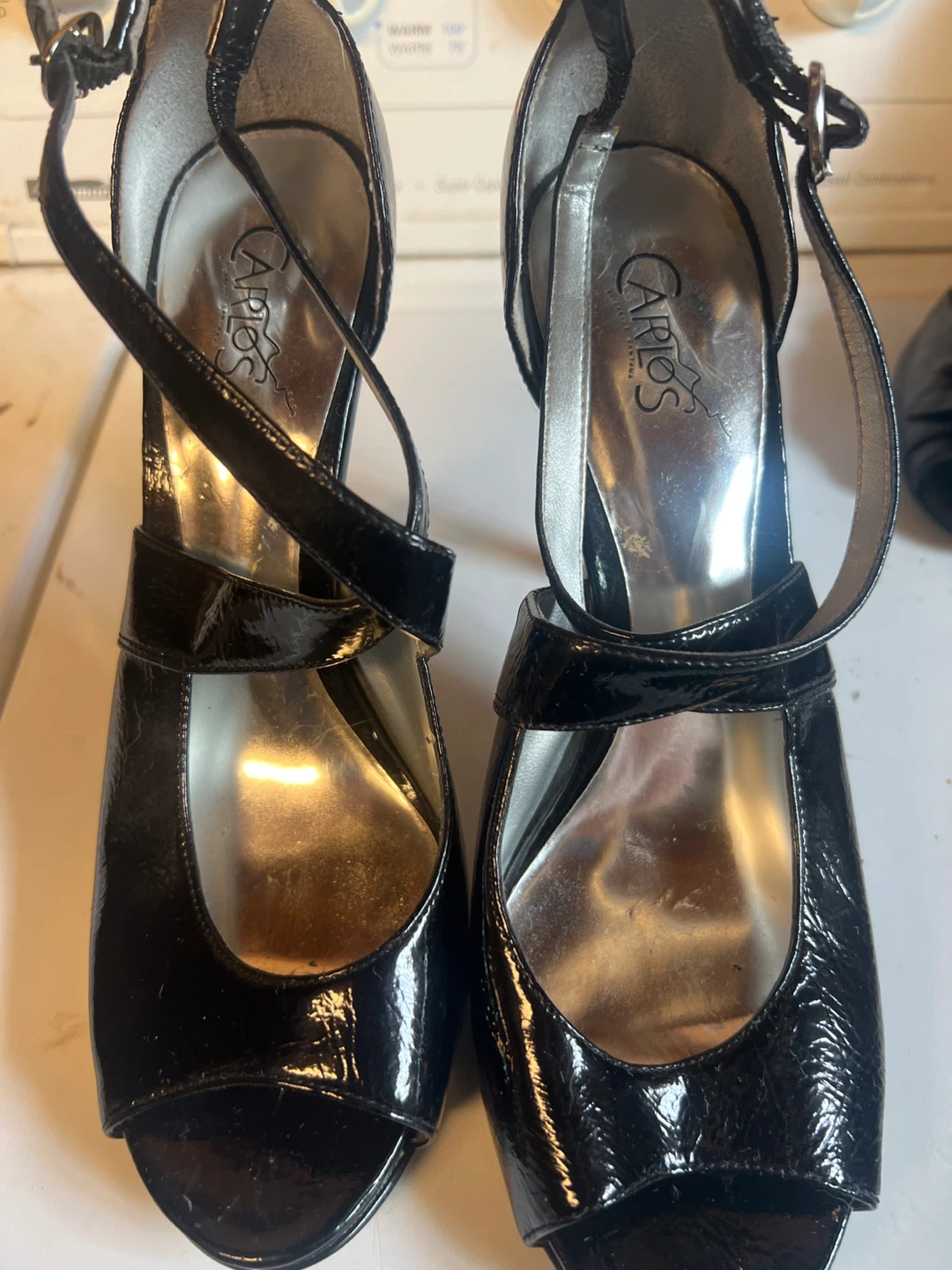 Carlos by Carlos Santana Black Patent Heels
