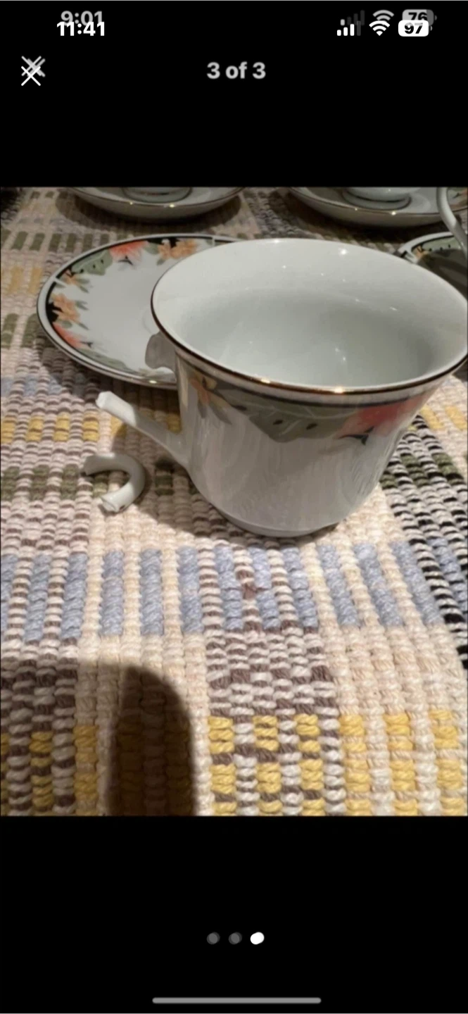 Espresso Set of 6 teacups and saucers - photo 3