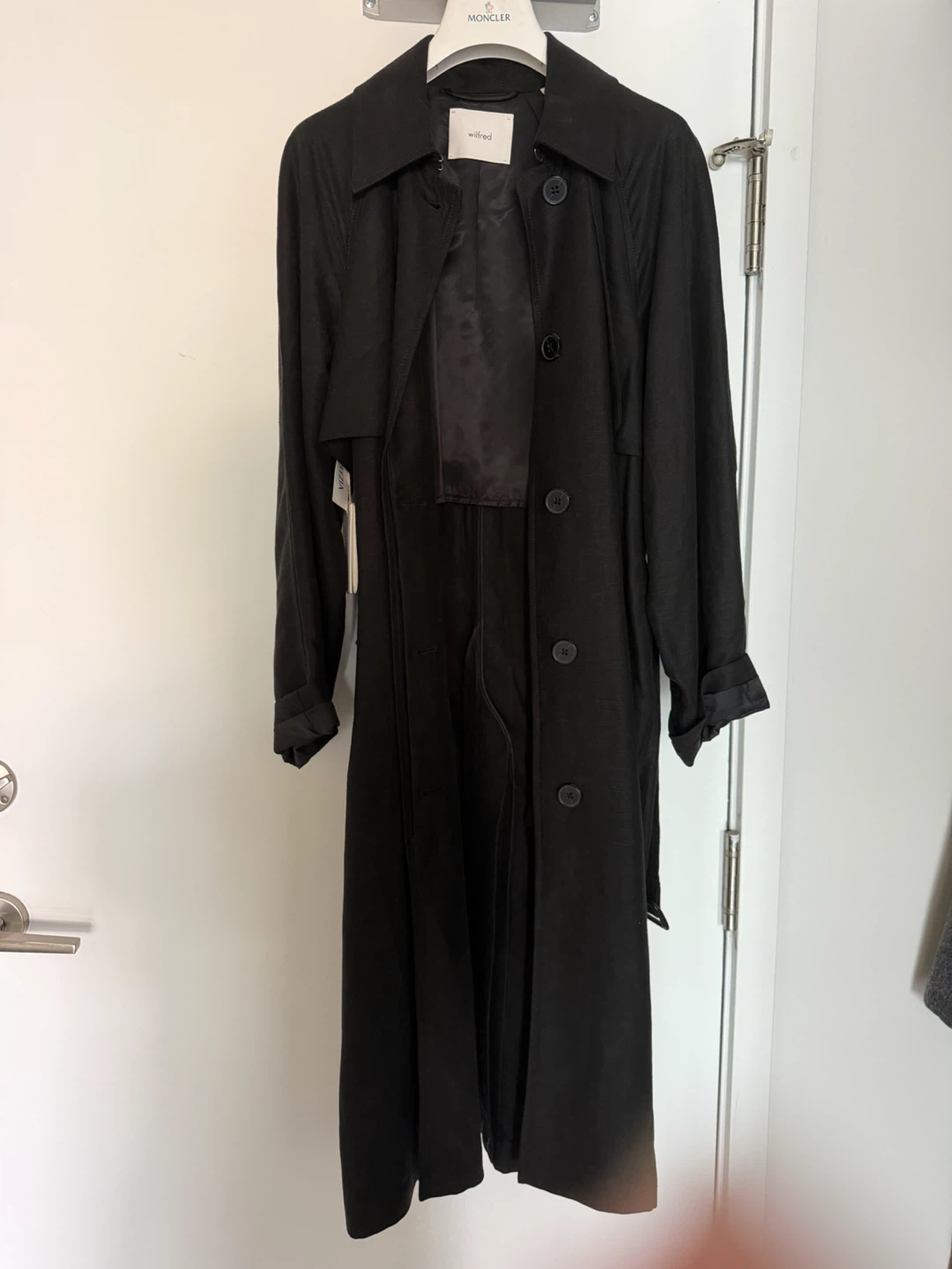 Wilfred Black Trench Coat
