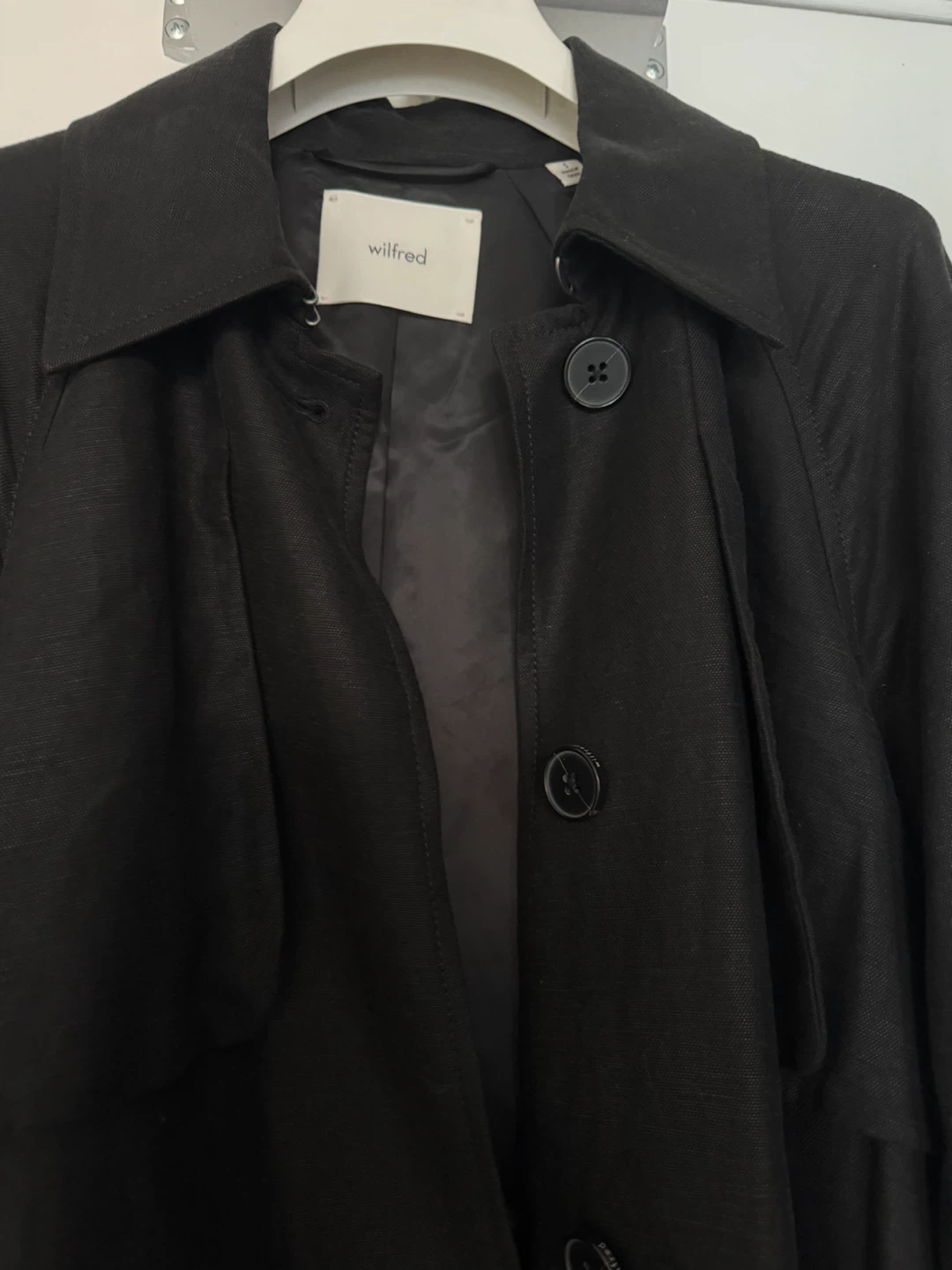 Wilfred Black Trench Coat - photo 5
