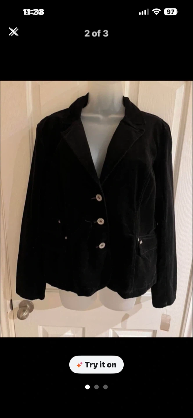 Black Velvet Blazer - Zero Zero