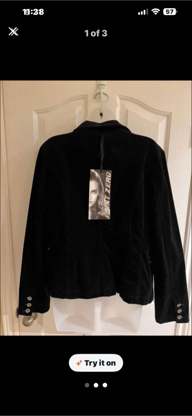 Black Velvet Blazer - Zero Zero - photo 2