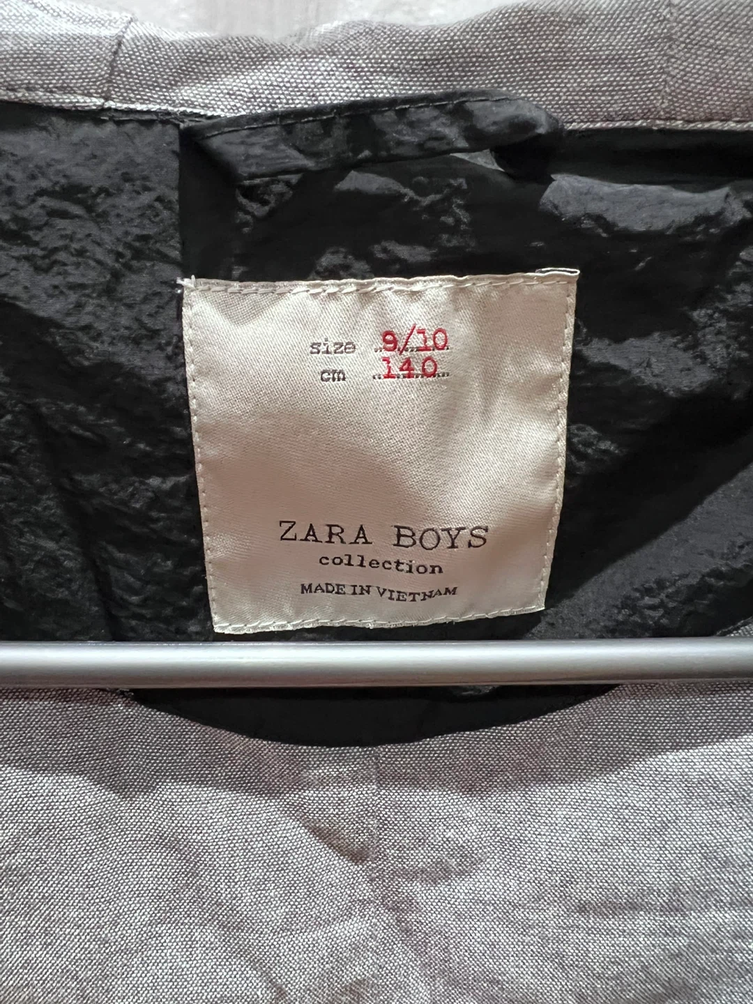 Zara Boys Size Black Hooded Jacket - photo 4