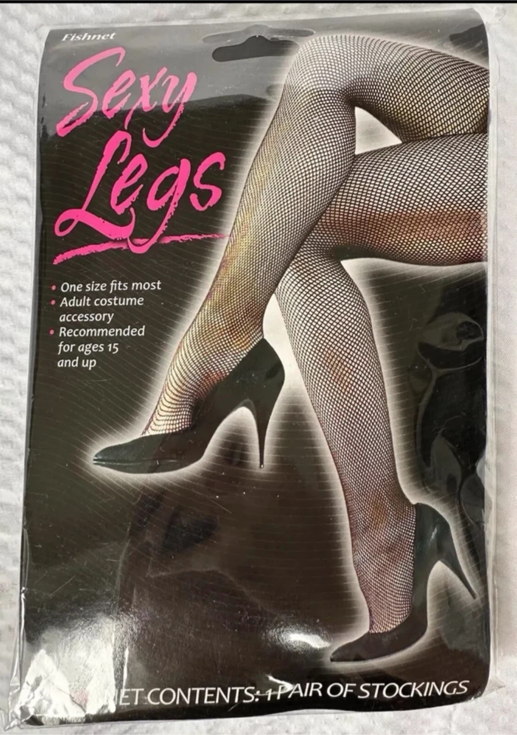 NEW Sexy Legs Women's Seamless Fishnet Pantyhose Black, One size