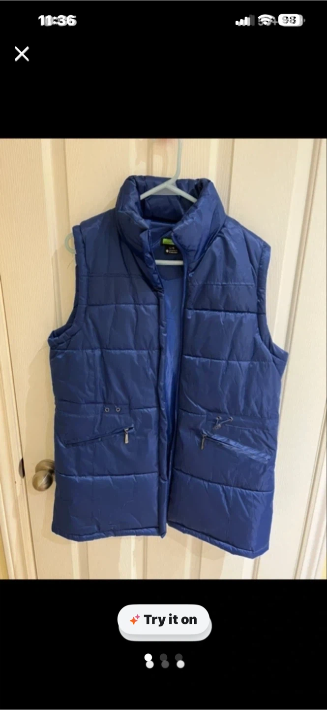 Blue Puffer Vest