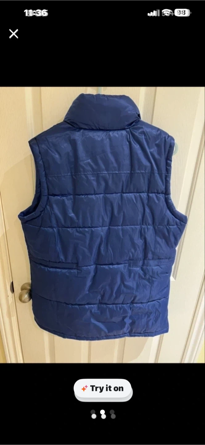 Blue Puffer Vest - photo 2