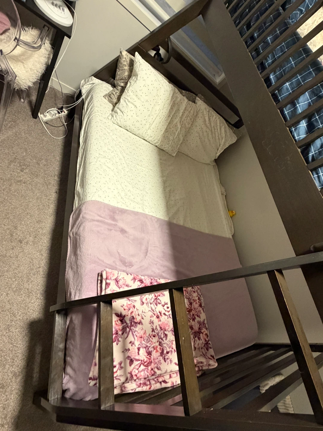Dark Wood Bunk Bed with Ladder - photo 3