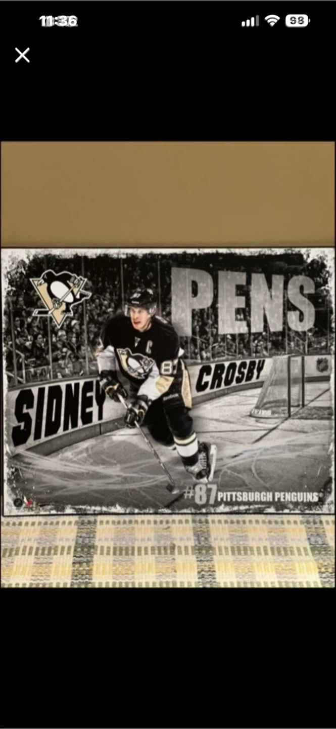 Sidney Crosby Pittsburgh Penguins #87 Wall Art