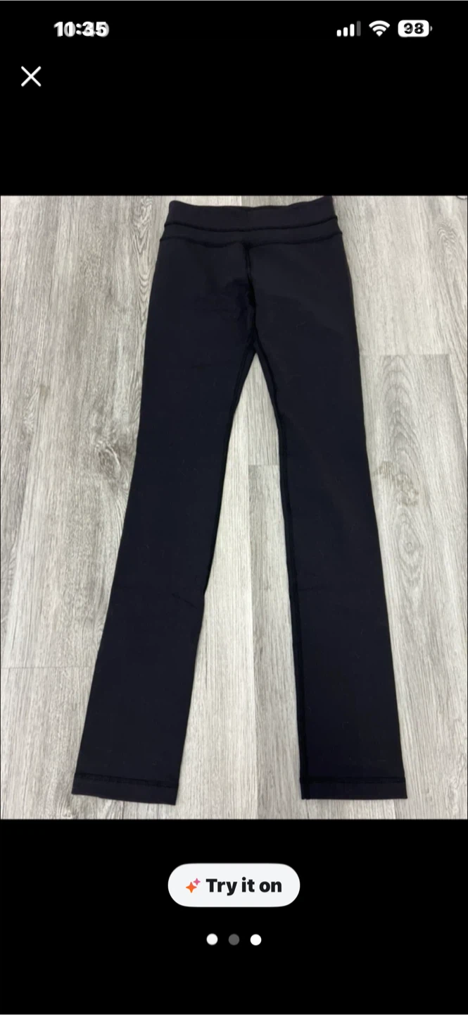 Lululemon Black Bootcut Pants Size 4 - photo 2