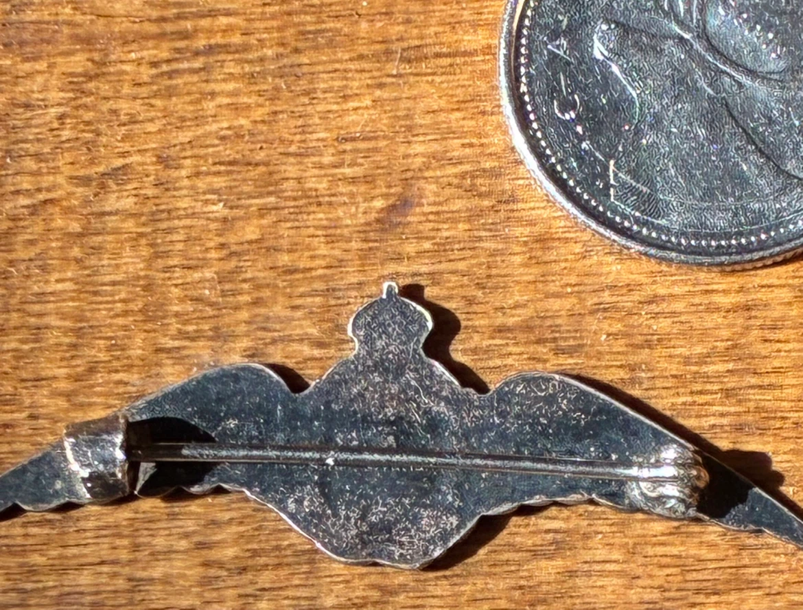 WWII RCAF Sterling Silver Sweetheart Wings Brooch jewelry - photo 3