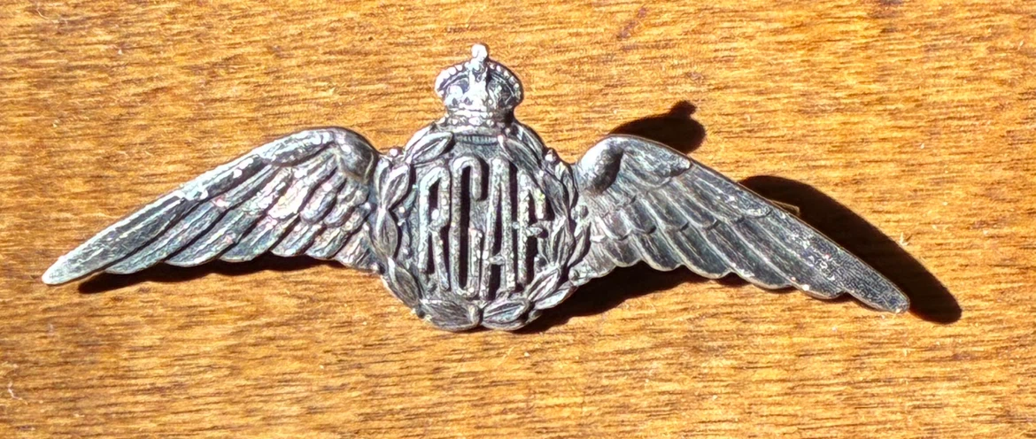 WWII RCAF Sterling Silver Sweetheart Wings Brooch jewelry - photo 5