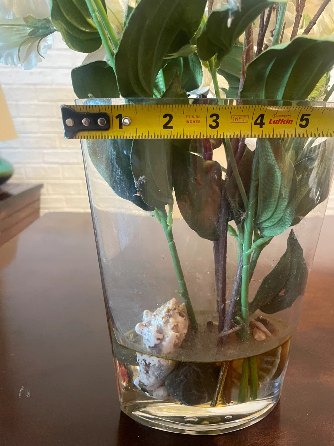 Vase with fake flowers - photo 4