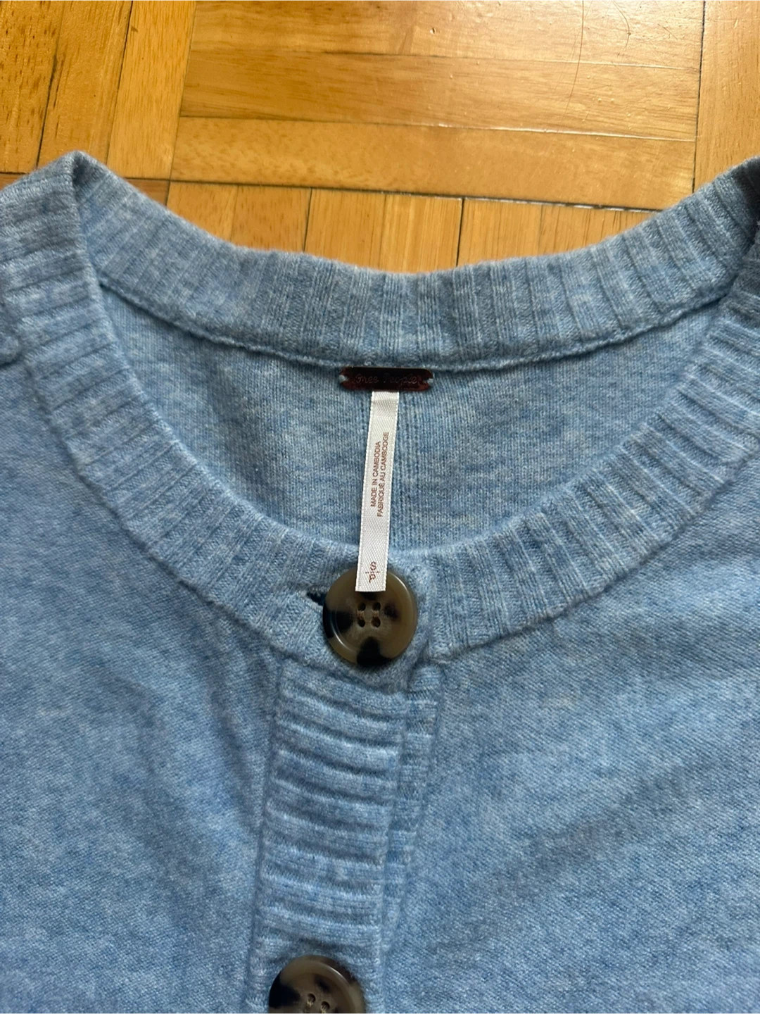 Free People Blue Button-Up Cardigan - photo 3