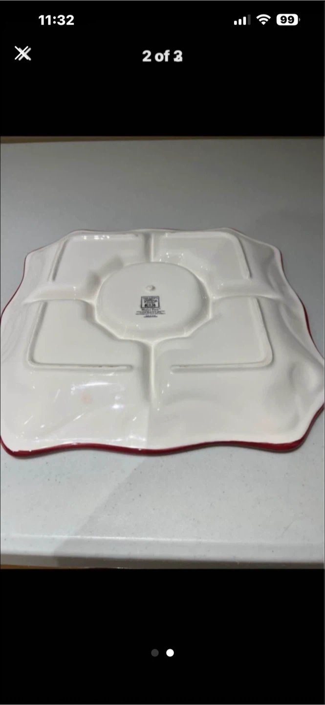 Tiered Serving Platter with Fruit Design - photo 2