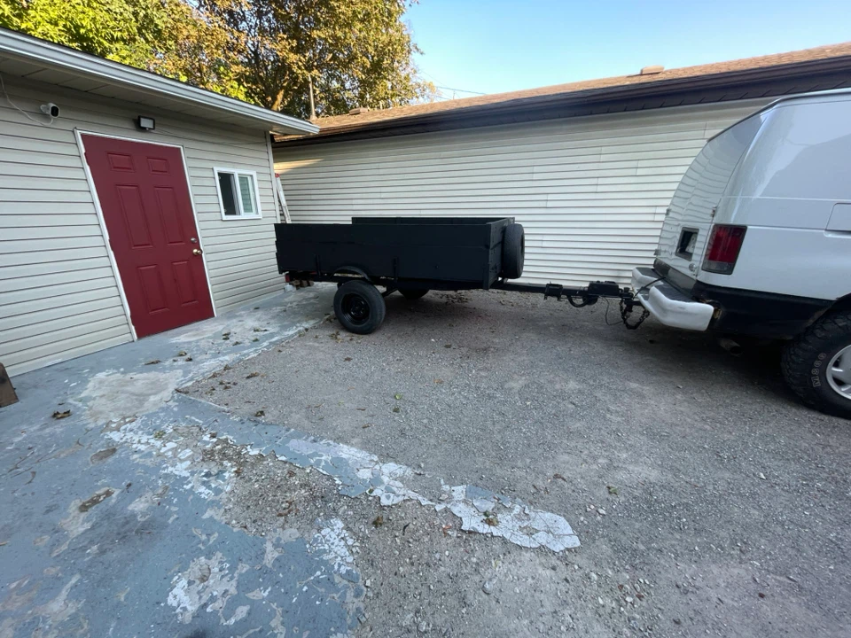 Black Utility Trailer