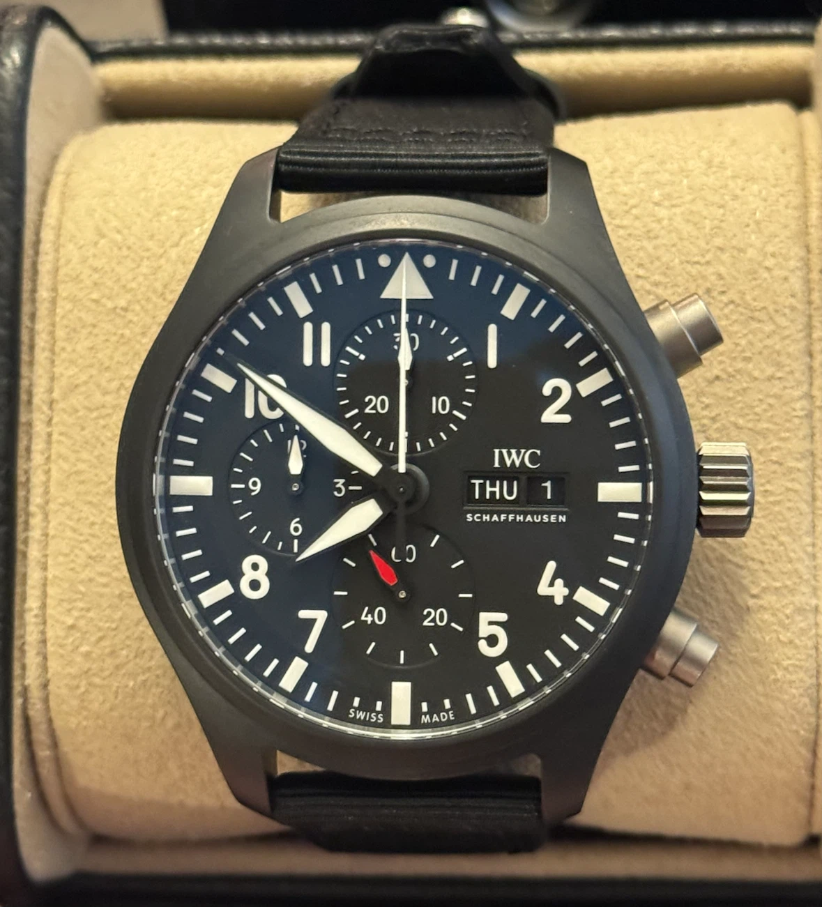 IWC PILOT’S WATCH CHRONO TOP GUN – IW389101 – MINT / FULL SET