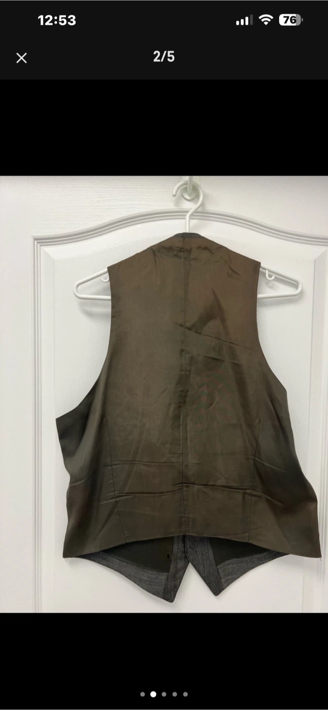Grey Suit Jacket and Vest Set - photo 2