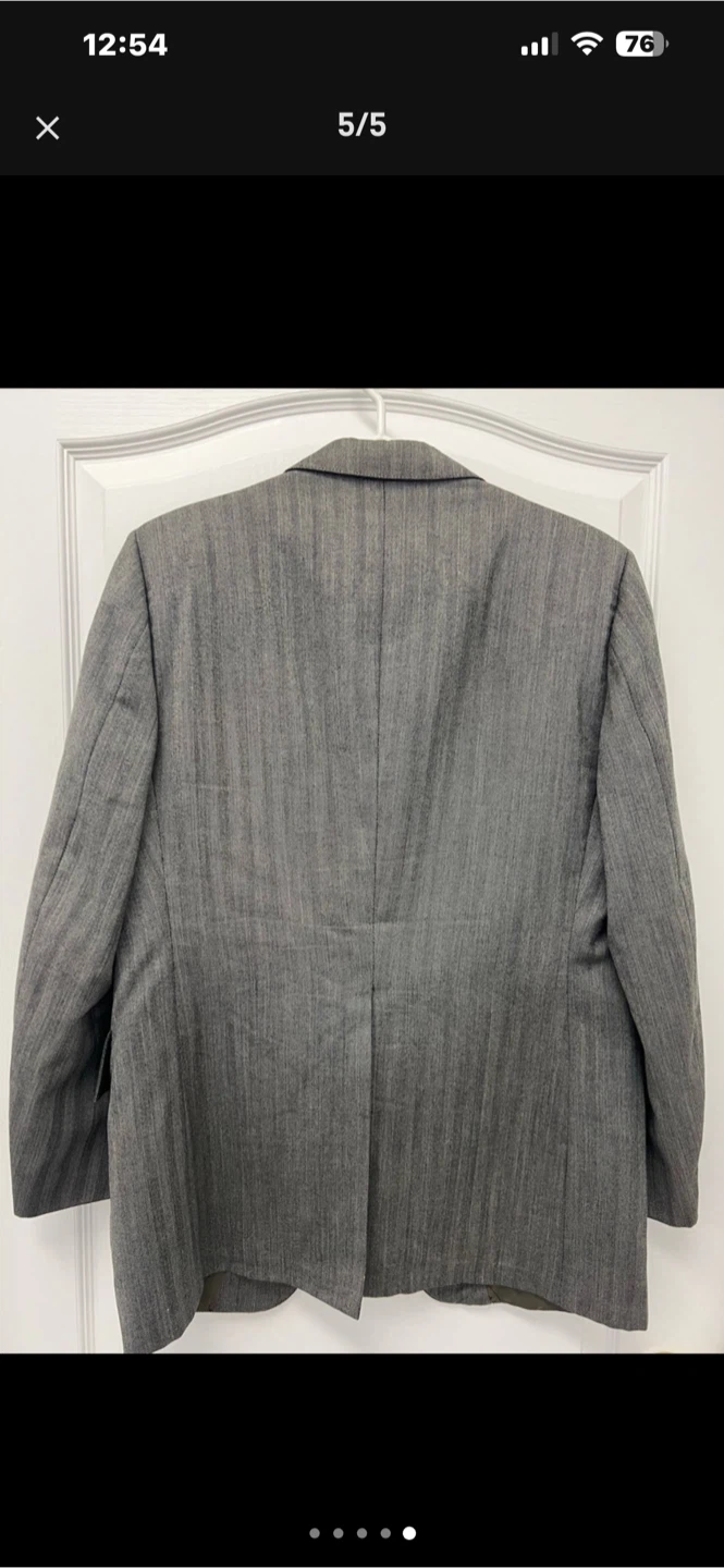 Grey Suit Jacket and Vest Set - photo 3
