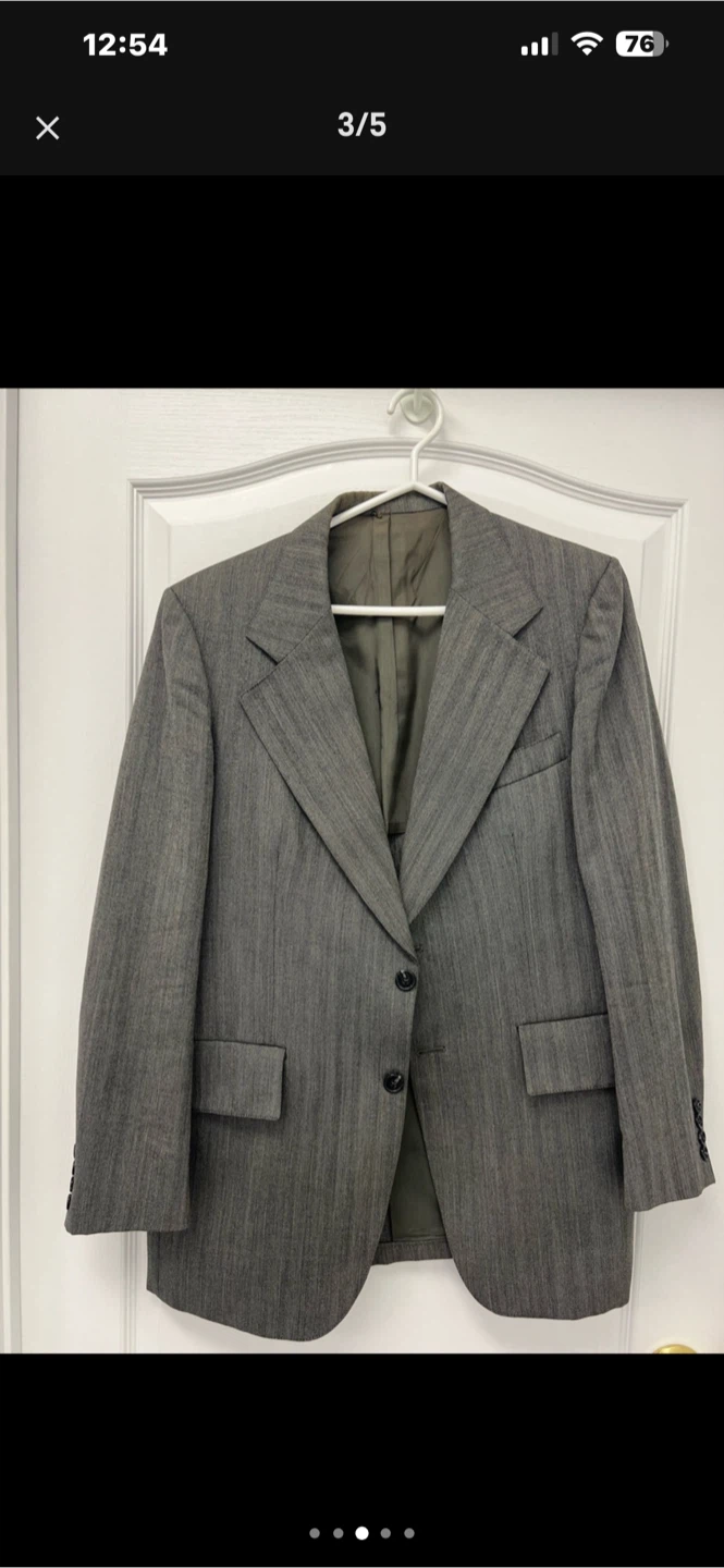 Grey Suit Jacket and Vest Set - photo 4