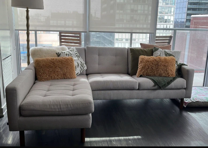 Joan 2-Piece Sectional Sofa with Extended Seat - photo 2