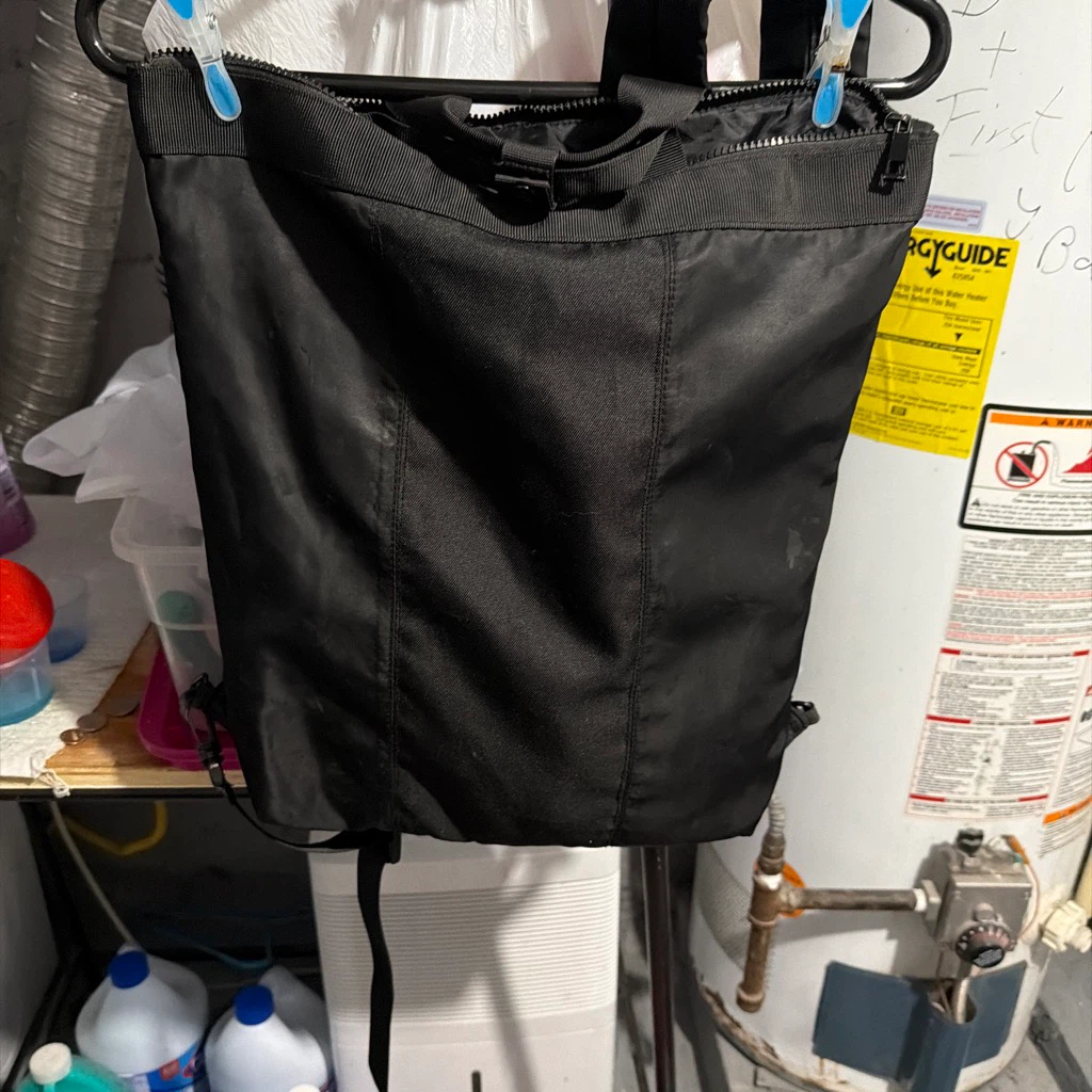 Black Backpack Tote Bag