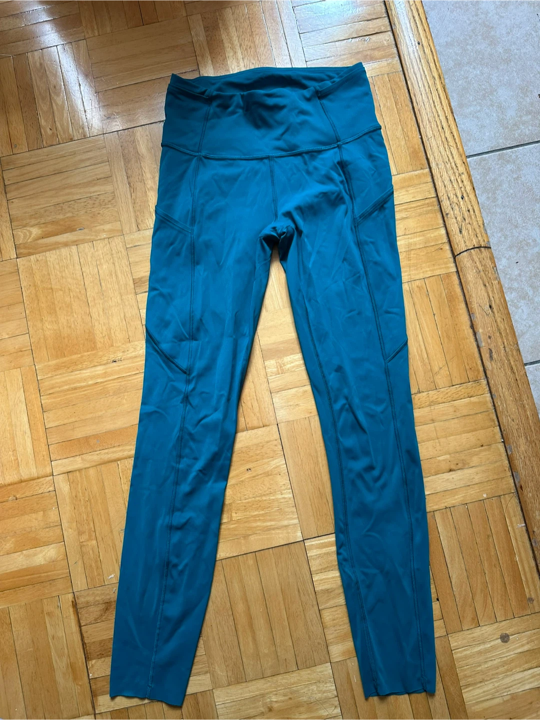 Lululemon Fast and Free High-Rise Leggings Teal Size 4