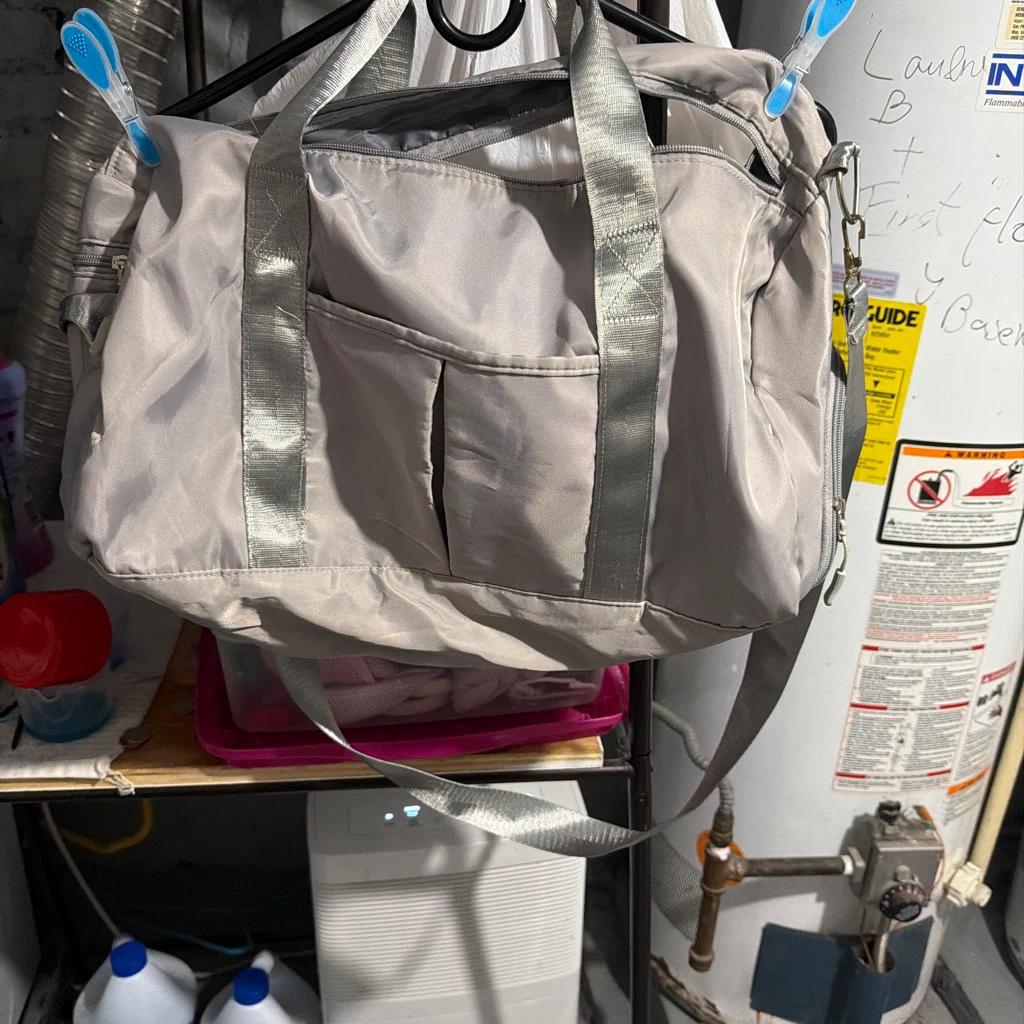 Gray Duffle Bag
