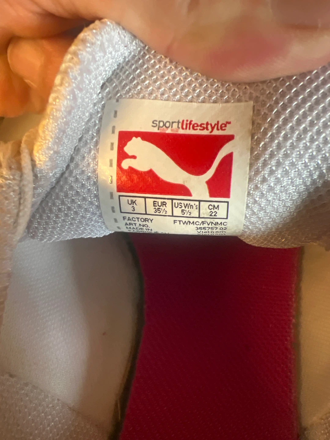 Puma White & Pink Driving Moccasins - photo 3