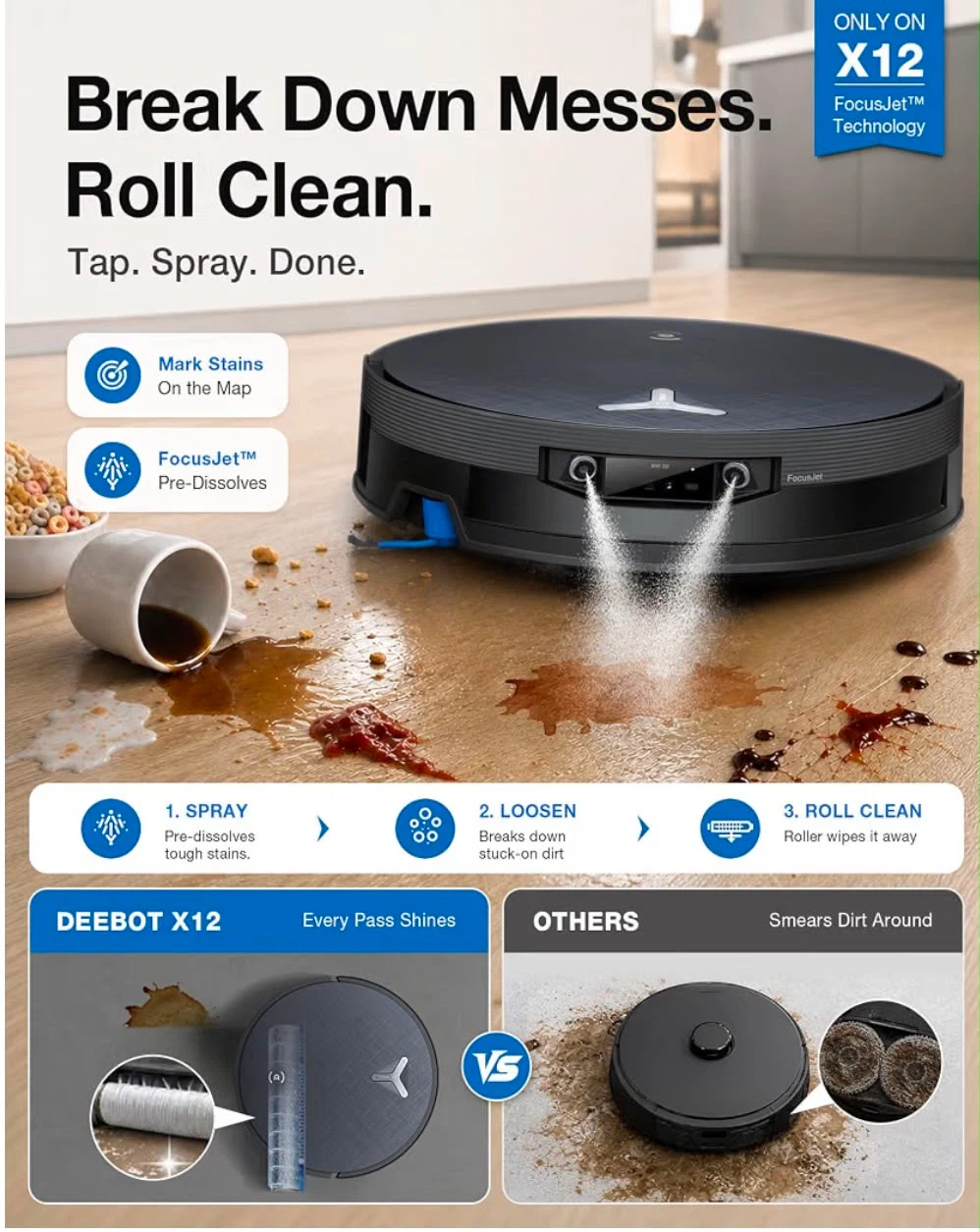 ECOVACS DEEBOT X12 Robot Vacuum and Mop - photo 4
