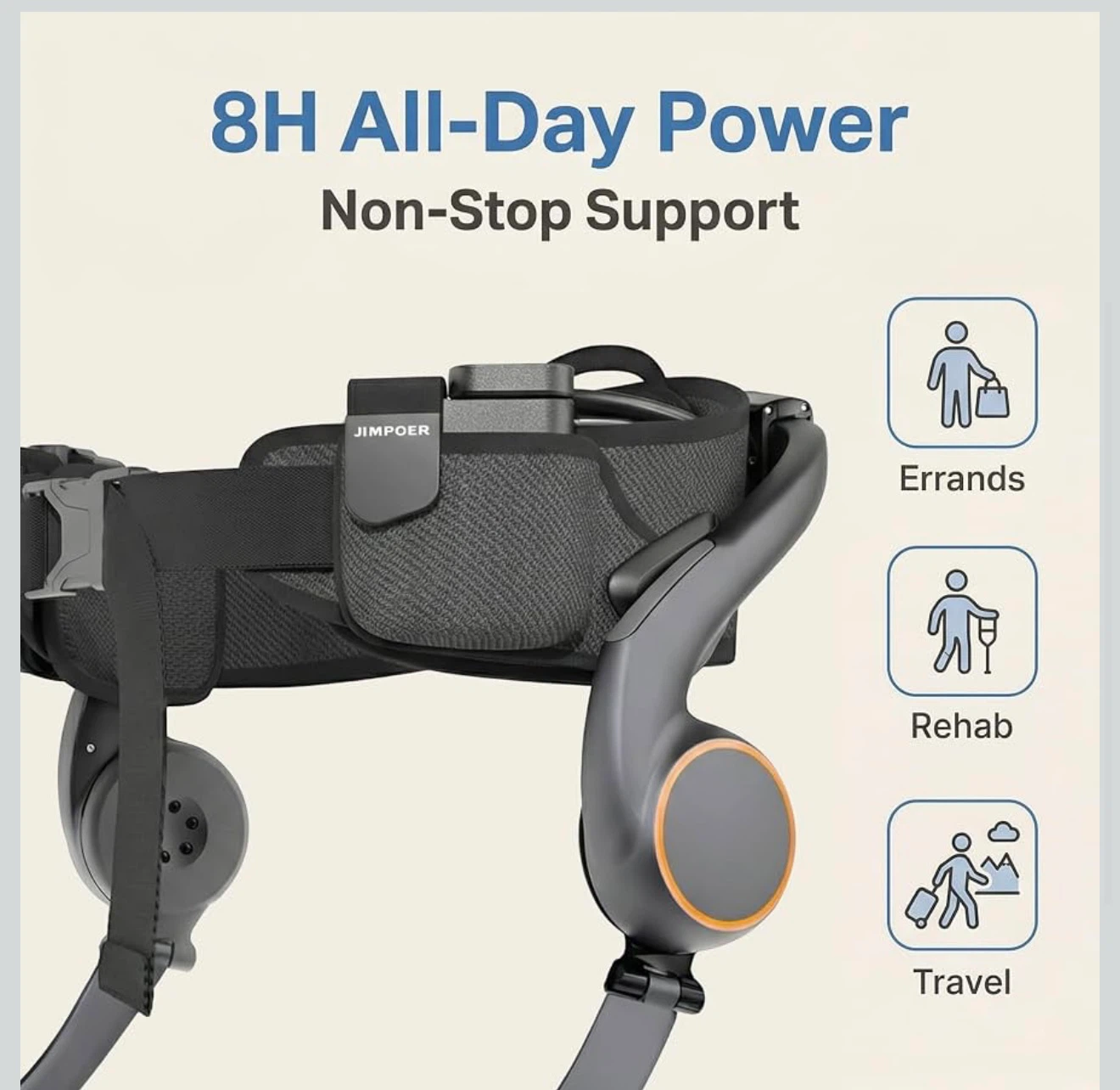 JIMPOER AI-Powered Exoskeleton Lower Limb Assist Suit - photo 3