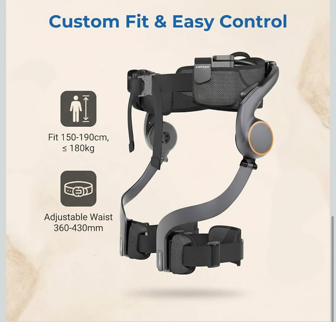JIMPOER AI-Powered Exoskeleton Lower Limb Assist Suit - photo 5