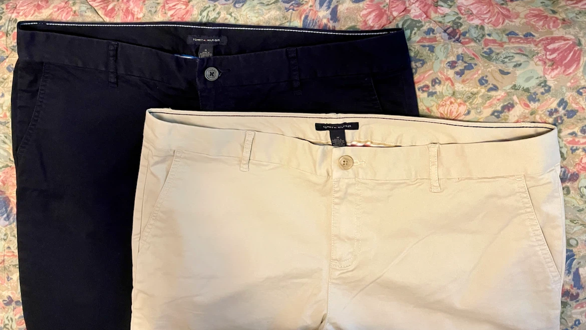 Tommy Hilfiger Chino Pants (Navy & Beige) - Size 14 - photo 4