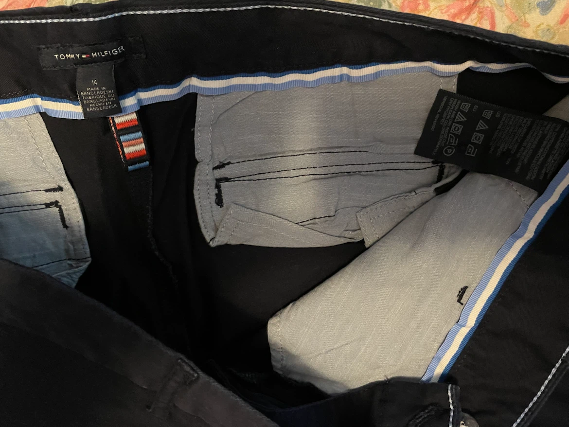 Tommy Hilfiger Chino Pants (Navy & Beige) - Size 14 - photo 5