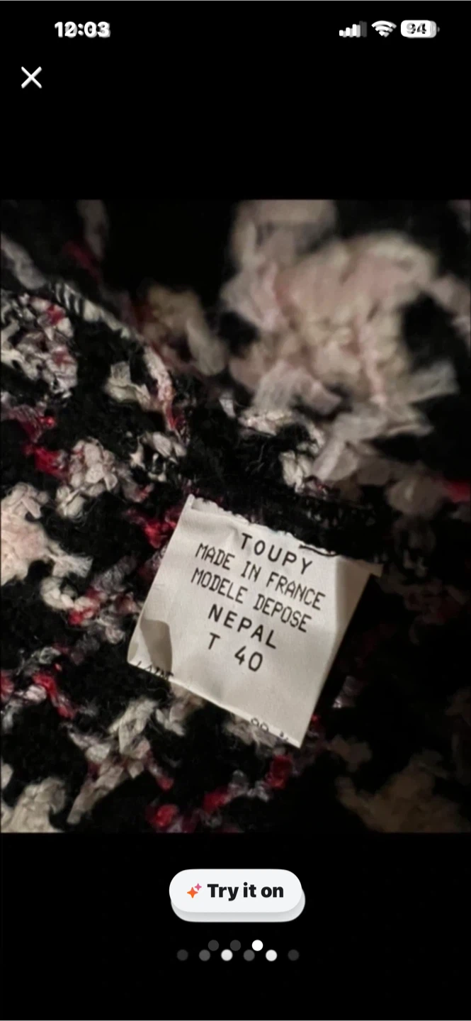 Toupy Paris Skirt Size 40 - photo 2