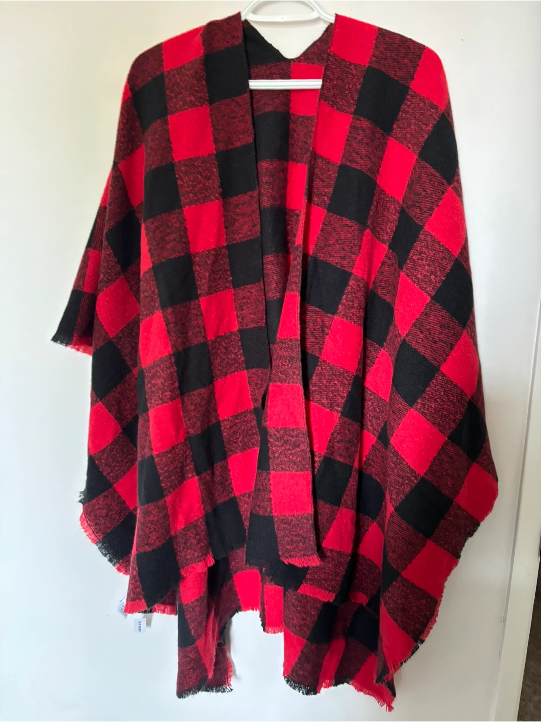 Old Navy Buffalo Plaid Poncho Wrap