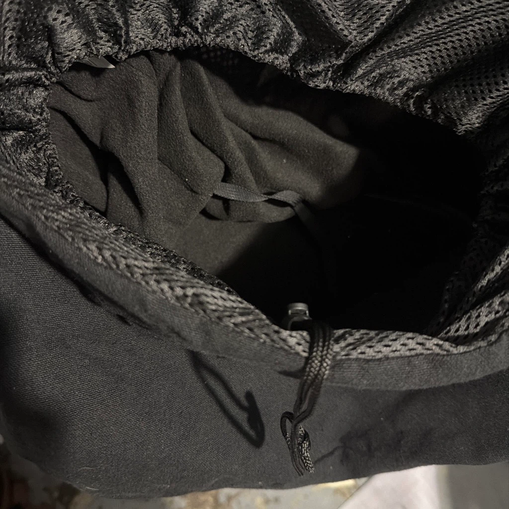 Black Canvas Sling Bag with Mesh Top - photo 2