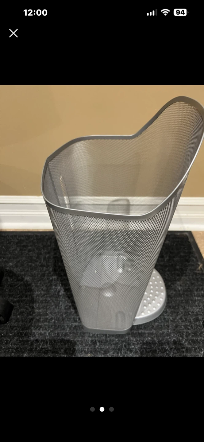 Metal Mesh Umbrella Stand - photo 2