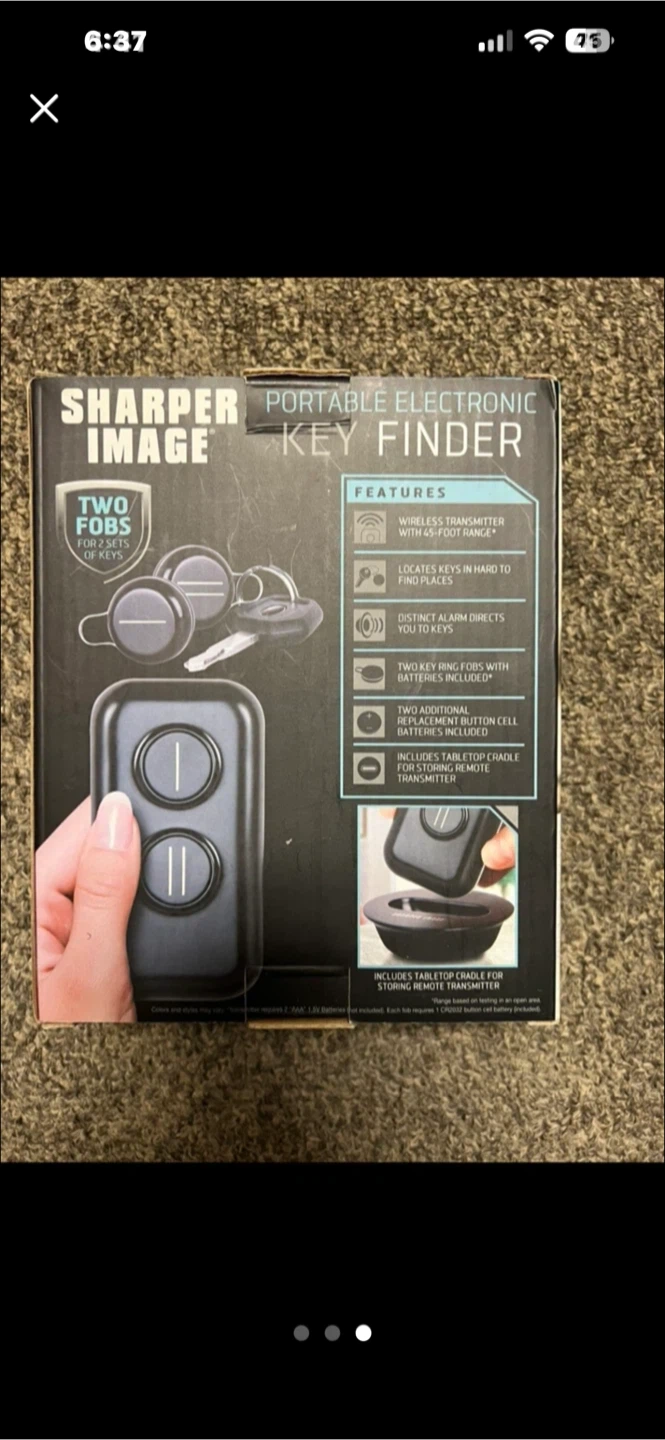 Sharper Image Portable Electronic Key Finder Set - photo 3