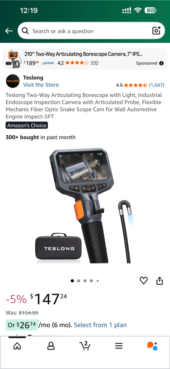 Teslong Articulating Borescope TD500 - photo 5