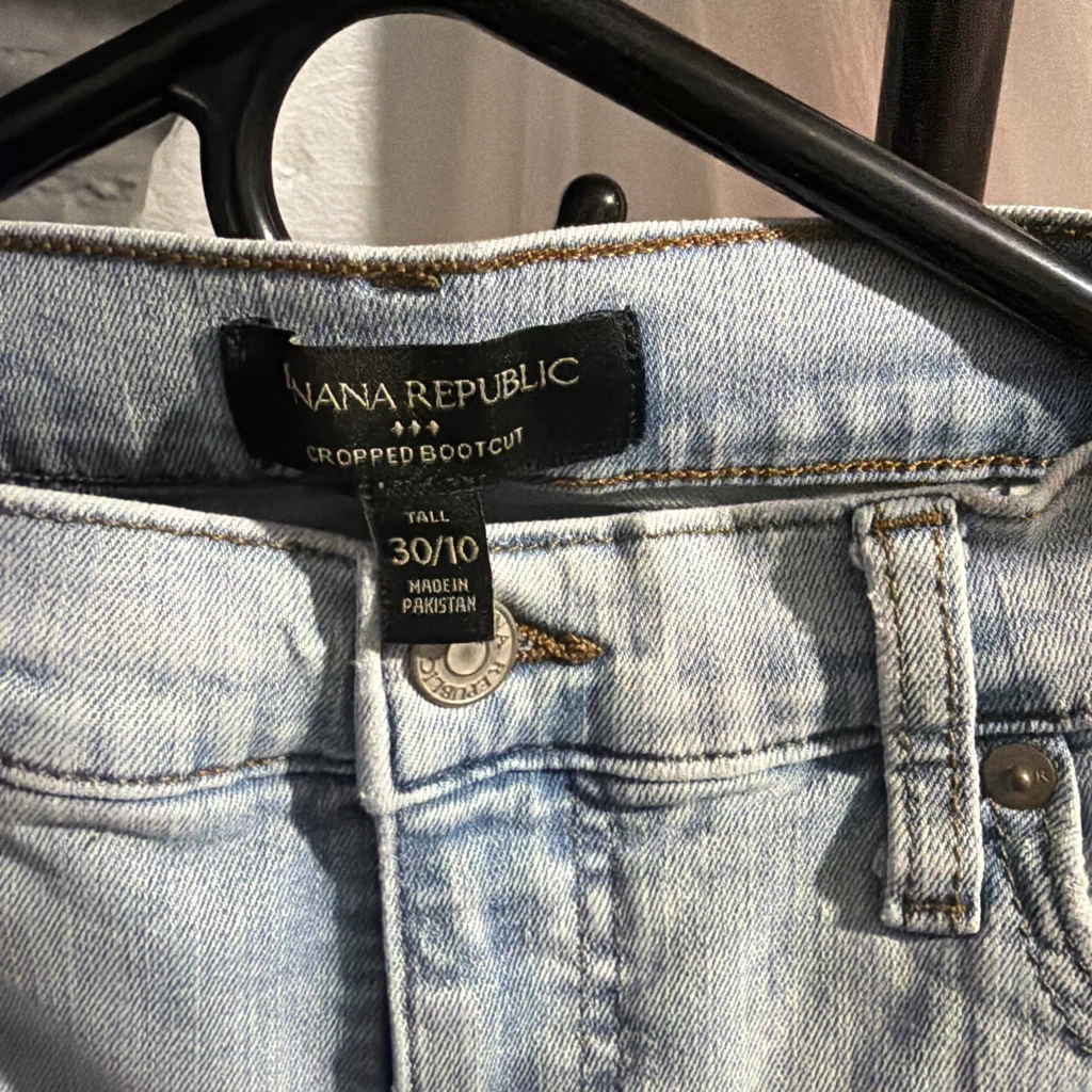 Banana Republic Cropped Bootcut Jeans Size 30/10 - photo 2