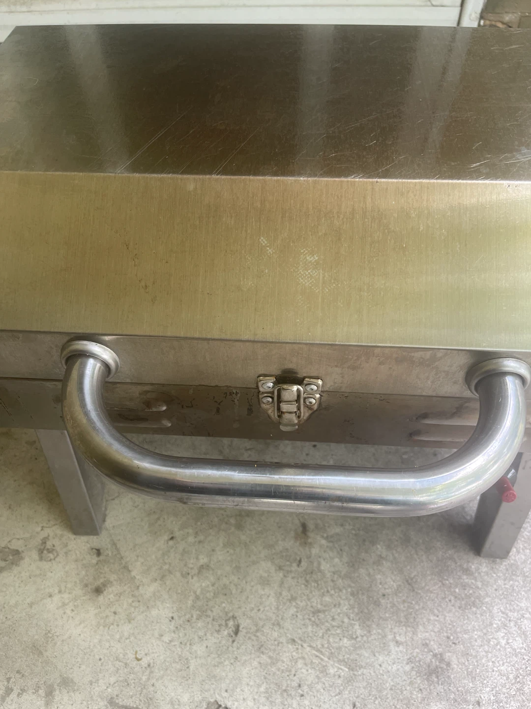 Converted propane to charcoal grill