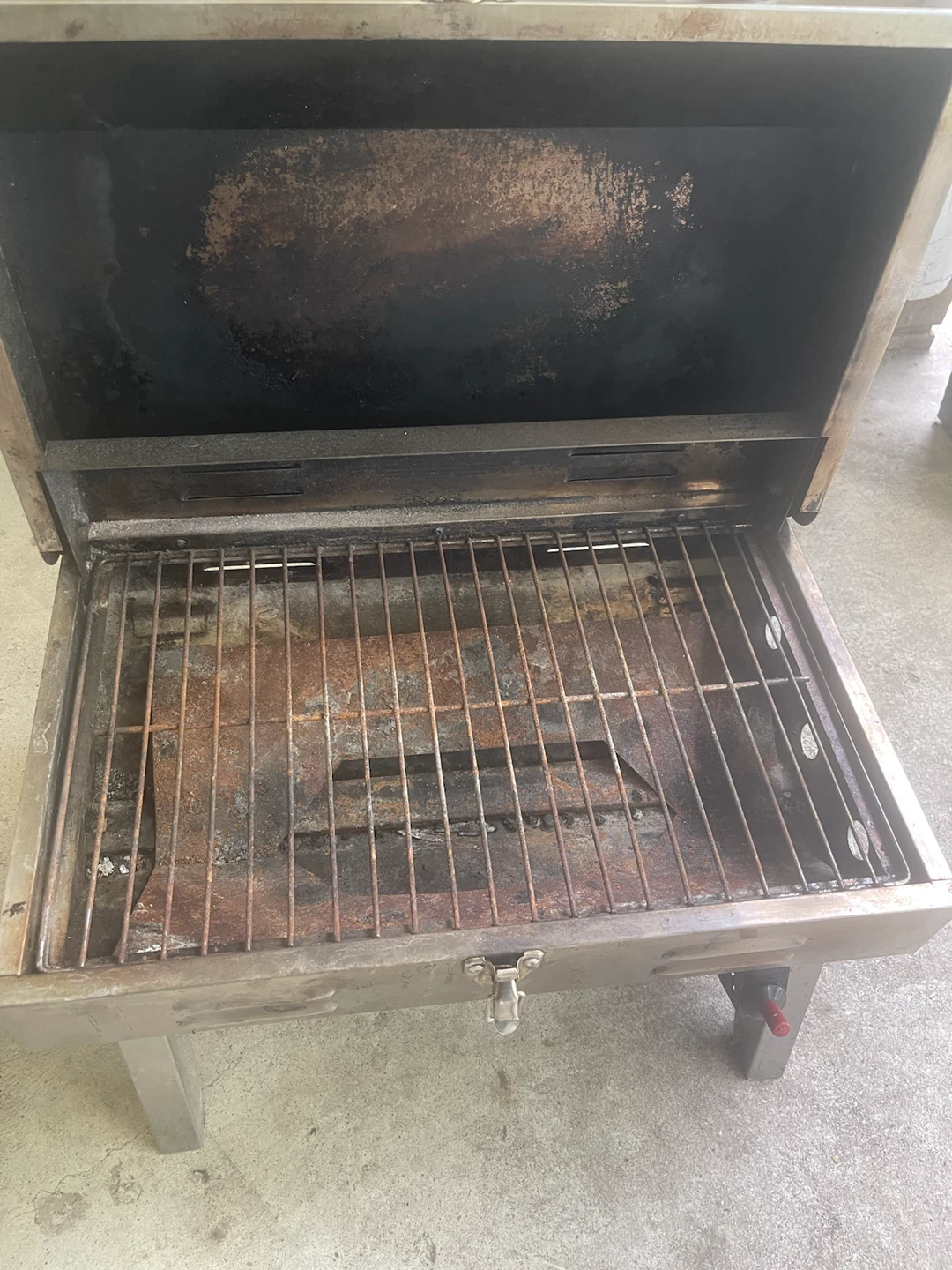 Converted propane to charcoal grill - photo 2