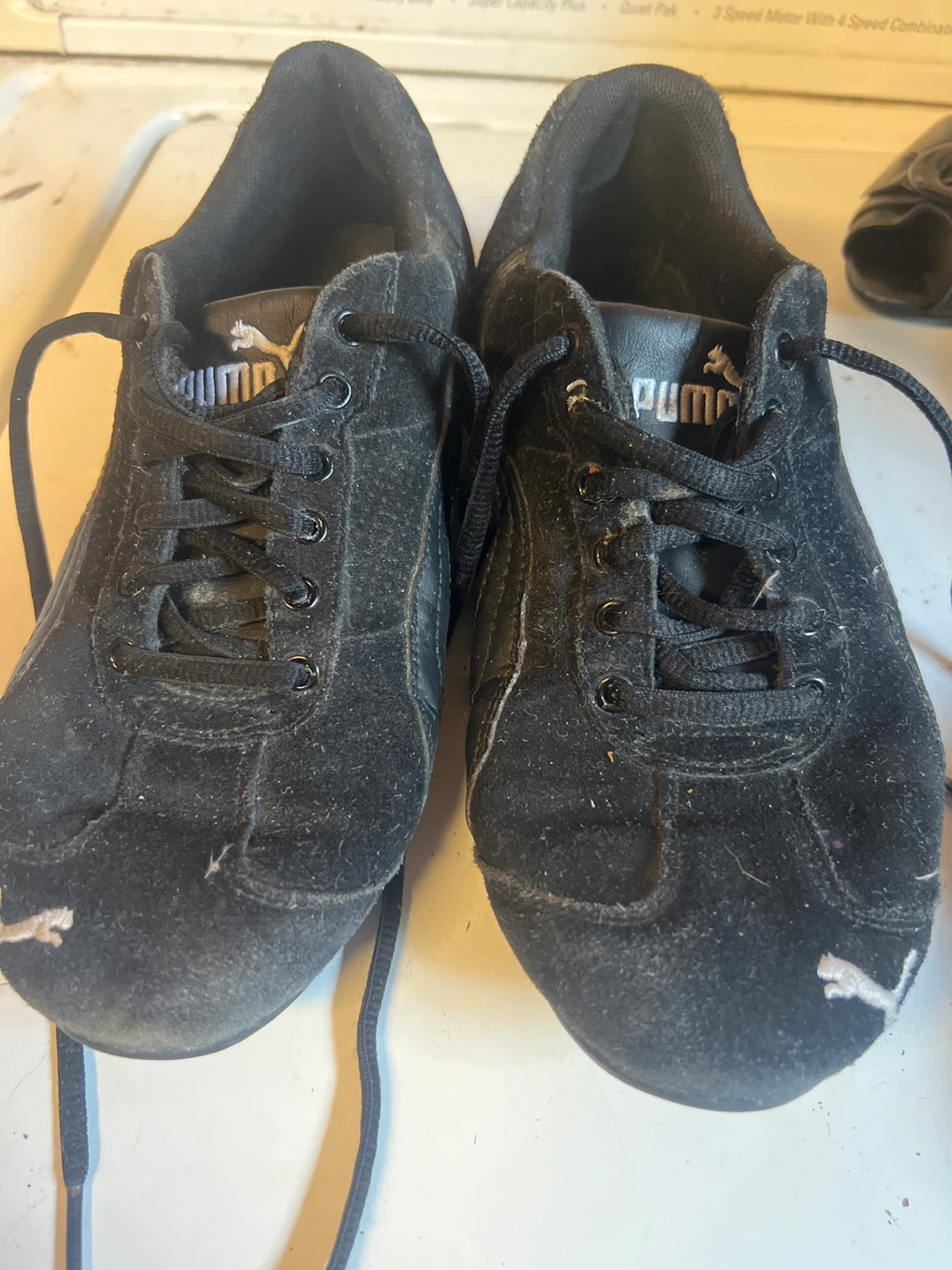 Puma Black Suede Sneakers