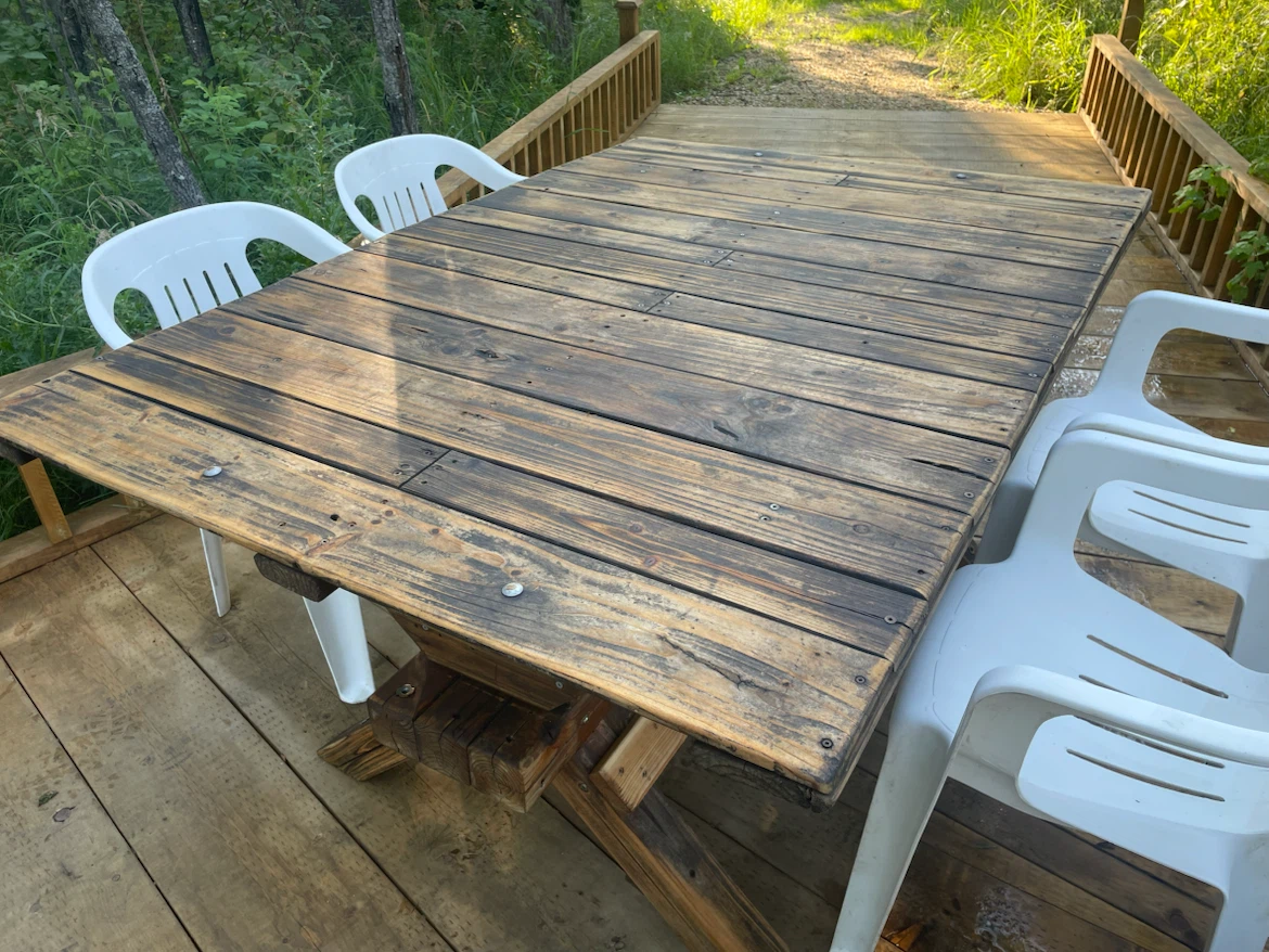 Solid, Durable Outdoors Cedar Dining Table (French Finished) - photo 3