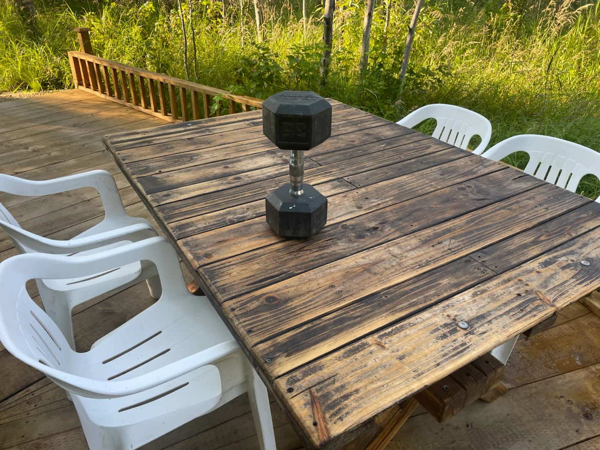 Solid, Durable Outdoors Cedar Dining Table (French Finished) - photo 5