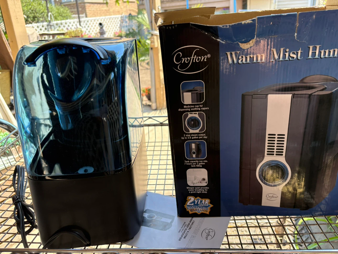 Crofton Warm Mist Humidifier - photo 3