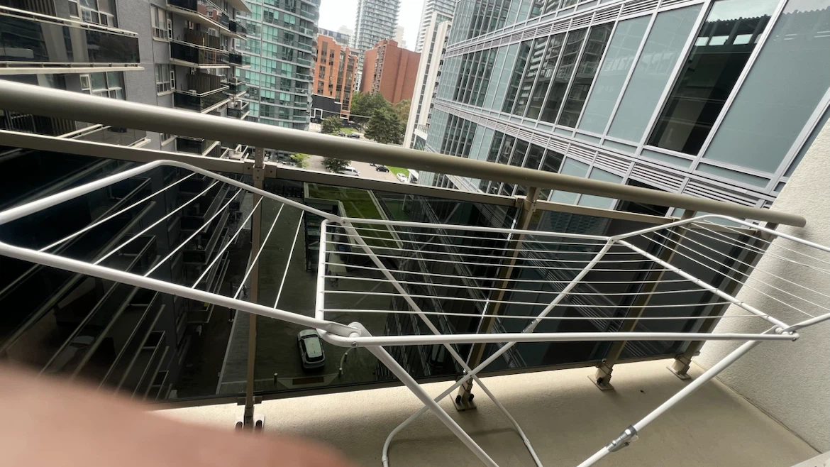 White Folding Clothes Drying Rack
