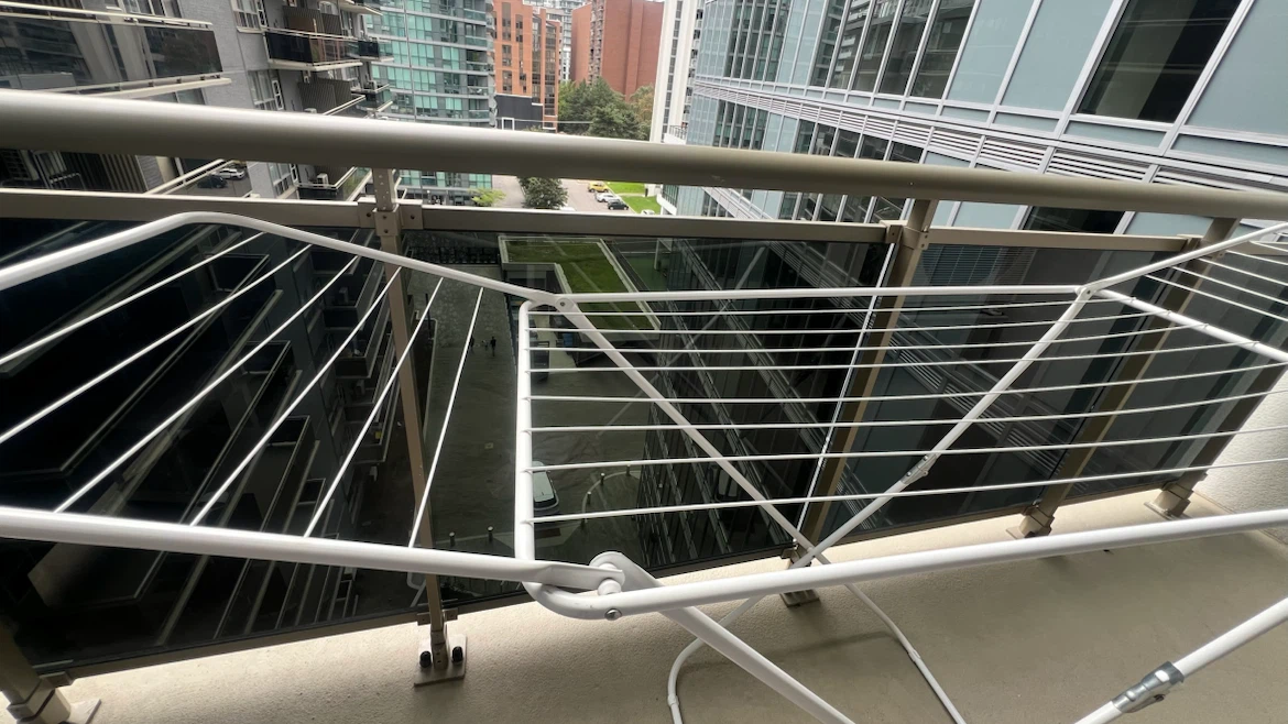 White Folding Clothes Drying Rack - photo 4