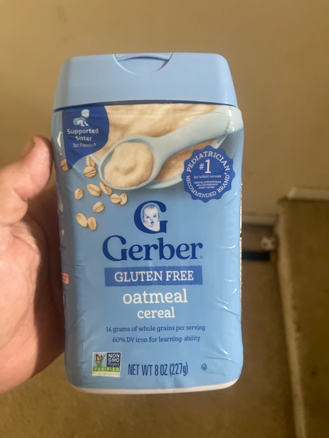 Gerber Gluten Free Oatmeal Cereal 8 oz